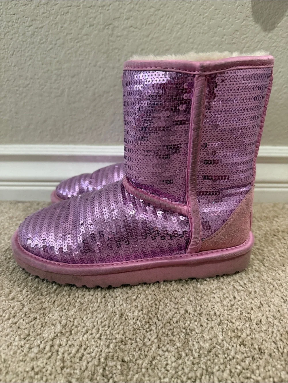 UGG Kids Sequin Boots - Pink